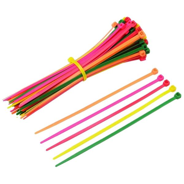 Red Self Locking Plastic Nylon Cable Tie 4.8x400mm For Binding Wire