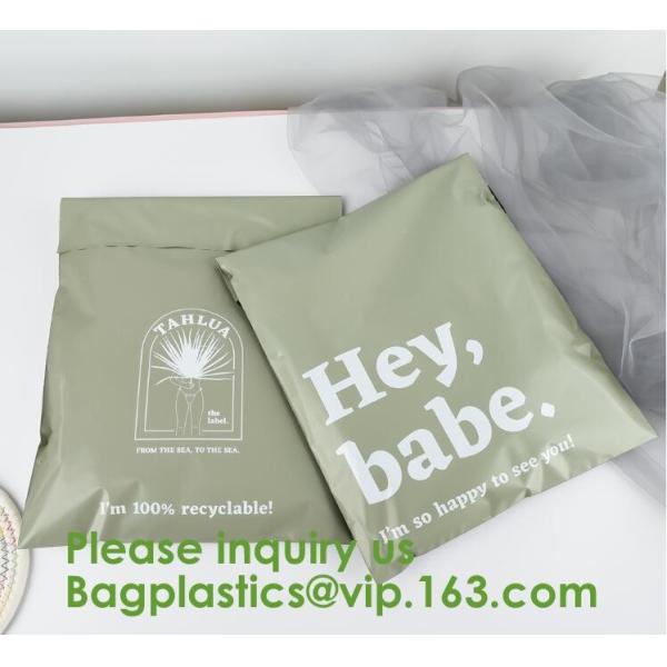 Biodegradable Bolsas 100% PLA Biodegradable Cornstarch Bags Compostable Garment Packaging With Self Adhesive Seal