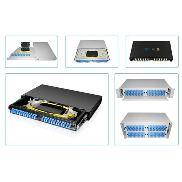 FTTB SC Fiber Optic Patch Panel 19" 1U Rack Mount ODF 24 Port FTTB