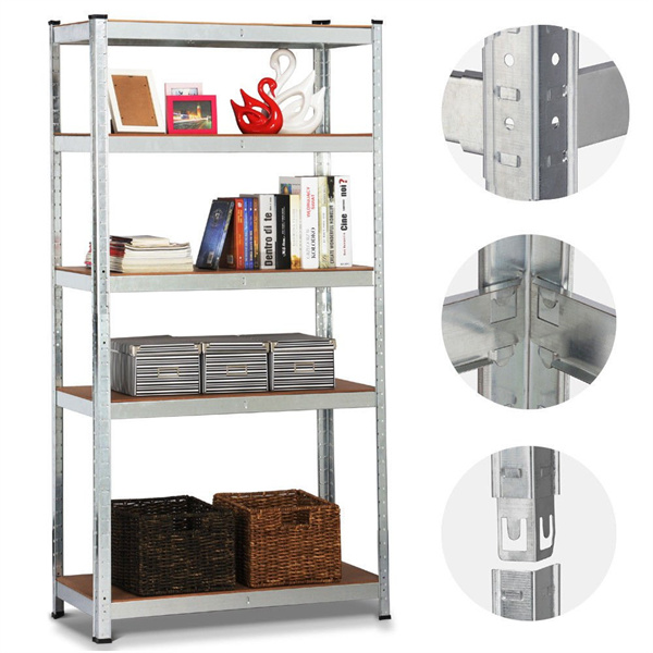 1500mm Boltless Storage Shelves 5 Layer Multipurpose Adjustable Metal Storage Racks