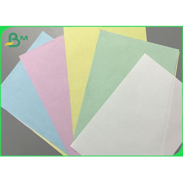 48g Pink Blue White Continuous Carbonless Copy Paper Roll For Print Bill 48g Pink Blue White Continuous Carbonless Copy Paper Roll For Print Bill