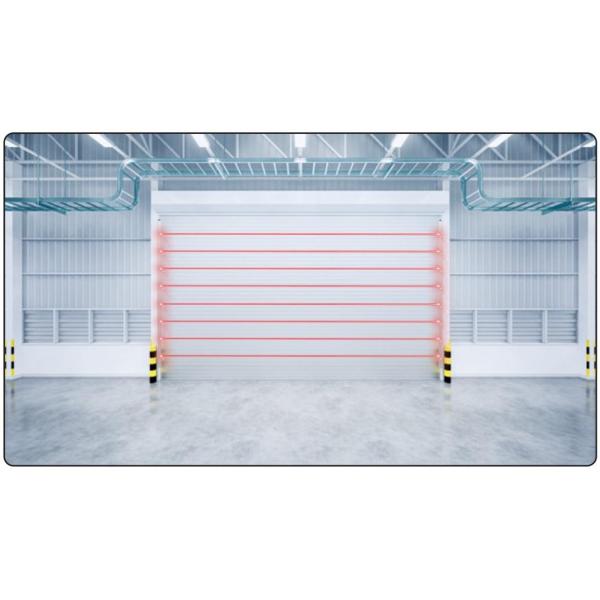 Fully Sealed Photoelectric Safety Beam Sensor for Overhead Door
