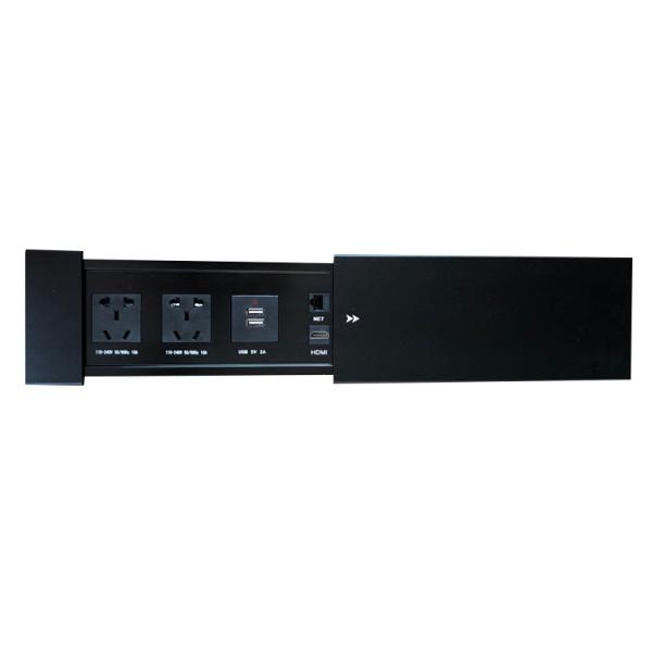 Customized Sliding Electrical Outlets Plug Sockets 16A Desk Mounted