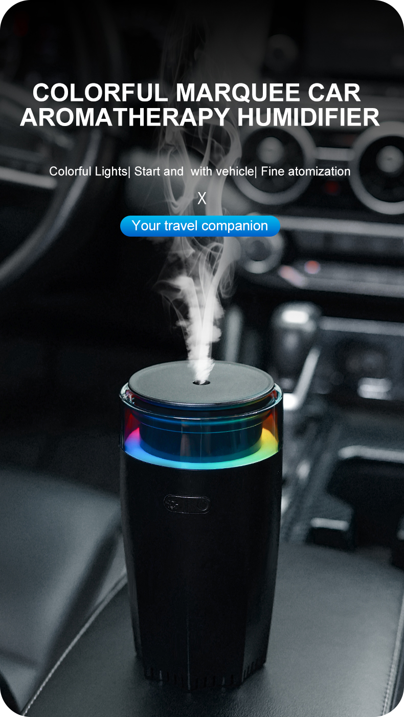 80ml Portable Air Freshener Electronic Customized Aromatherapy Type-c Auto Perfume Oil Home Car Essential Oil Aroma Diffuser