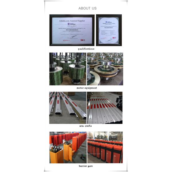Manually Clucth Traffic Barrier Gate Remote Controlled For Underground Parking Lot