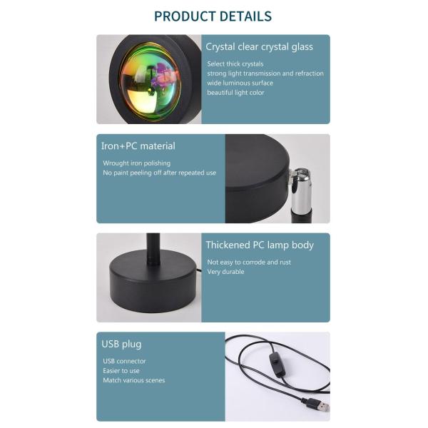 50w LED Sunset Projection Lamp Indoor Use For Bedroom Photography
