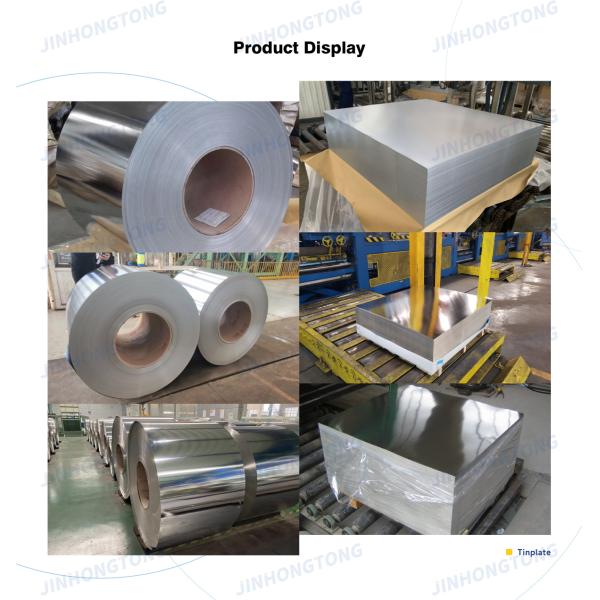 Food Grade Slitting Processing Electrolytic Tinplate Sheets Accepted Customized Logo Width 50-1000mm Logo Customizable