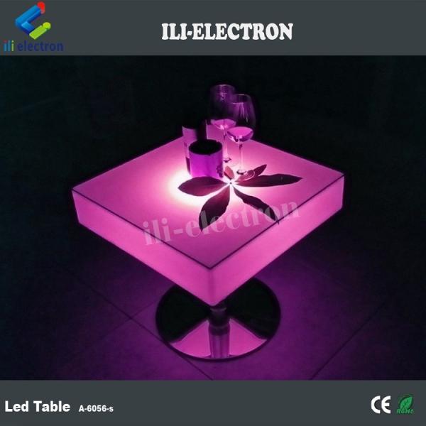 commercial used PE plastic LED glowing table