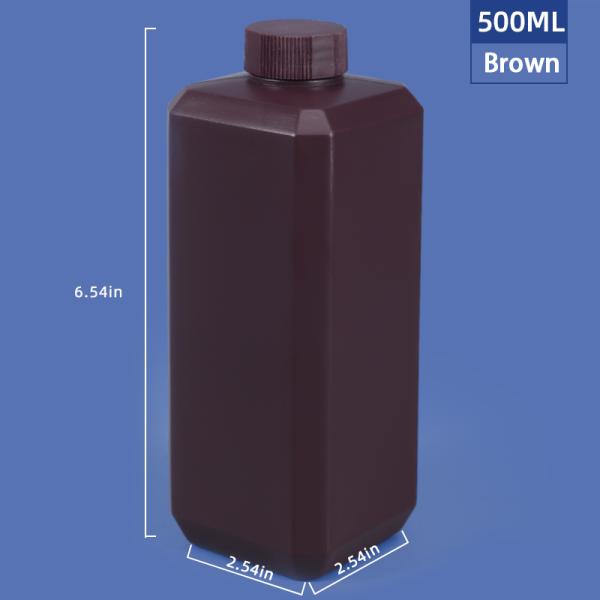 Silkscreen Printing Reagent Containers Plastic Packaging Bottles For Laboratory Chemicals