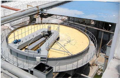 High efficiency shallow air flotation machine operational diagram