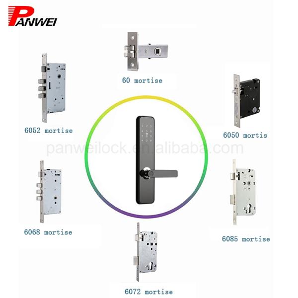 High Safety Fingerprint Scanner Door Lock Anti Collision Loop System Logic