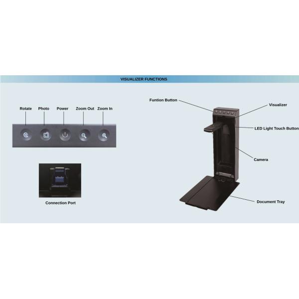 800W 1300W Camera Scanner Visualizer Document Camera for A4 Paper Presentation Photo Displaying With Light For School Office