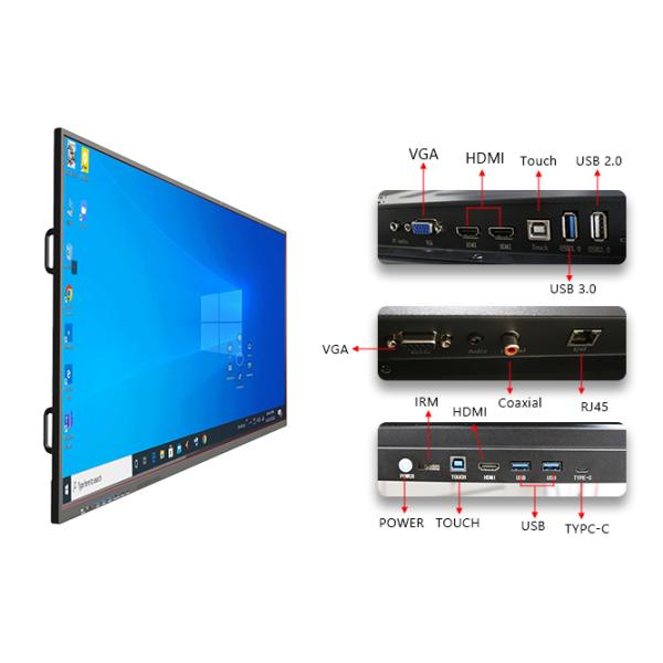 65 Inch Wall Mounted School For Online Teaching Interactive White Boards
