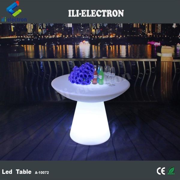 Modern remote control PE plastic led luminous table