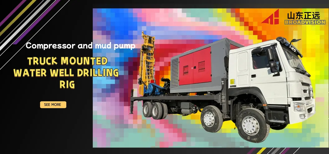 Water Well Truck Mounted Drilling Rig Heavy Duty Hydraulic Drilling Rig 26000kgs