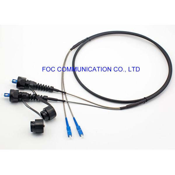 Armored FTTA Fiber Optic Assemblies ODVA / SC- SCUPC 2 Core Simplex / Duplex Cores