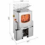 Professional Auto Feed Commercial Orange Juicer Machine For Store 375 x 412x