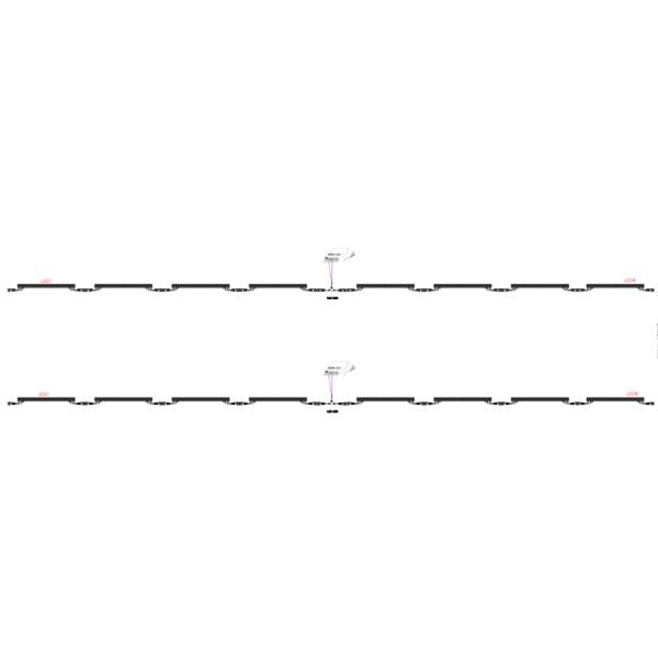 Dimmable Outdoor Rgbw LED Linear Wall Washer For Facade Bridge