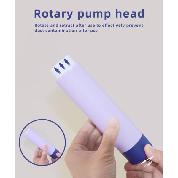 PP replaceable rotary airless pump bottle 30ml 50ml and refillable jar system 50g