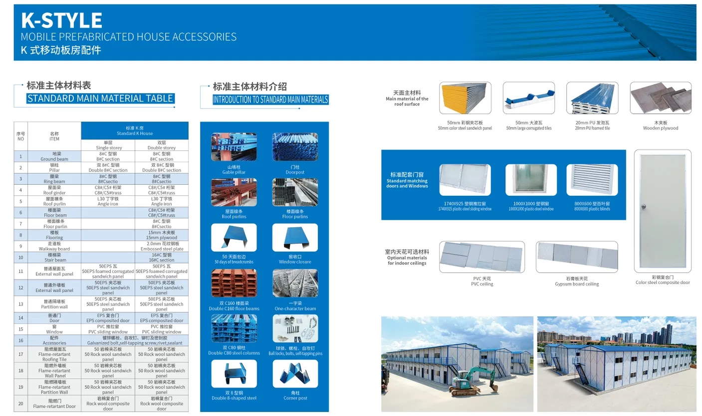 Fast Installation K Type Modular House System for Temporary Living Facilities, Construction Camps and Workforce Housing Solutions