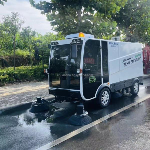 Pure Electric Sweeper front view