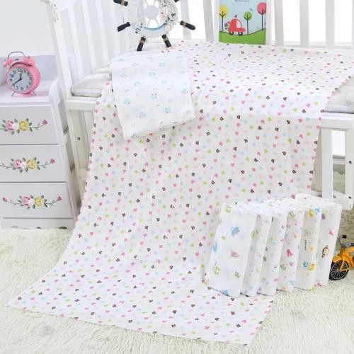 Thin Muslin Swaddle Blankets 100 Percent Cotton Plain / Seersucker 98x74 Mesh