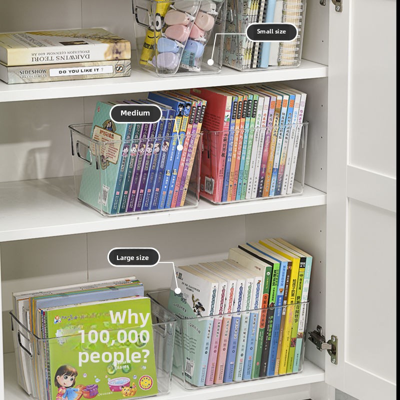 Clear Plastic Stackable Storage Bins Rectangular Produce Organizers for Fridge Kitchen Pantry Transparent Fruit Vegetable Basket
