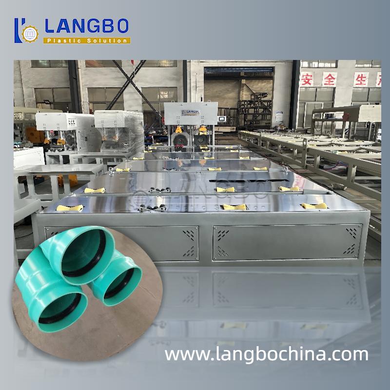 Machine operational view with pipes