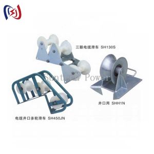 Buy cheap Telecom Underground Cable Pithead Roller Three Connected Conductor Stringing from wholesalers