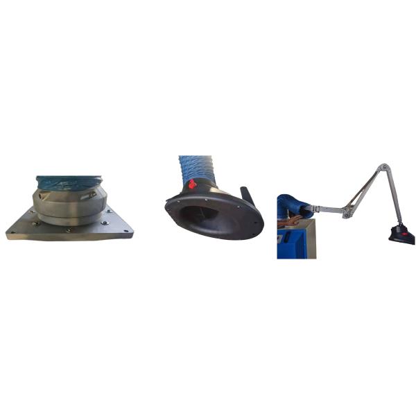 Full Automatic Reverse Blowing Portable Welding Smoke Extractor With Articulated 3 Sections Arm