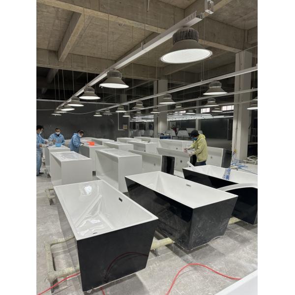 Rectangular PMMA Acrylic Freestanding Bathtub Loading Quantities 80units or 180units
