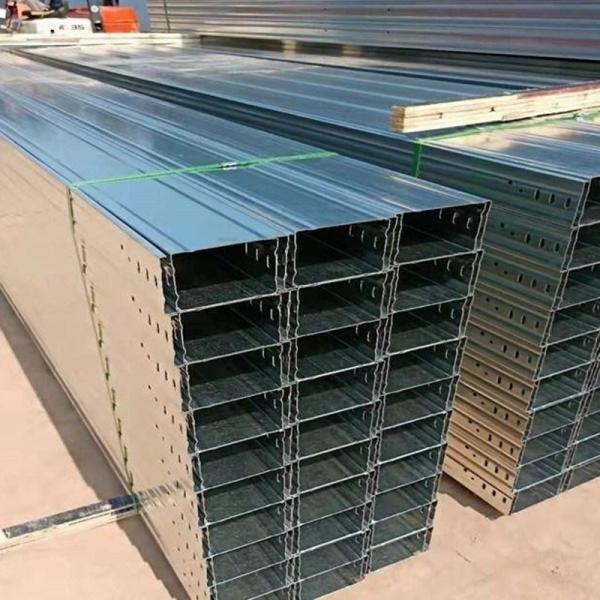 Cable Tray Galvanized Steel With Floor Mounted Installation Method And Accessories Bracket