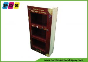 Quality Point Of Purchase Cardboard Product Display Stands With Books Printing Shape M003 for sale
