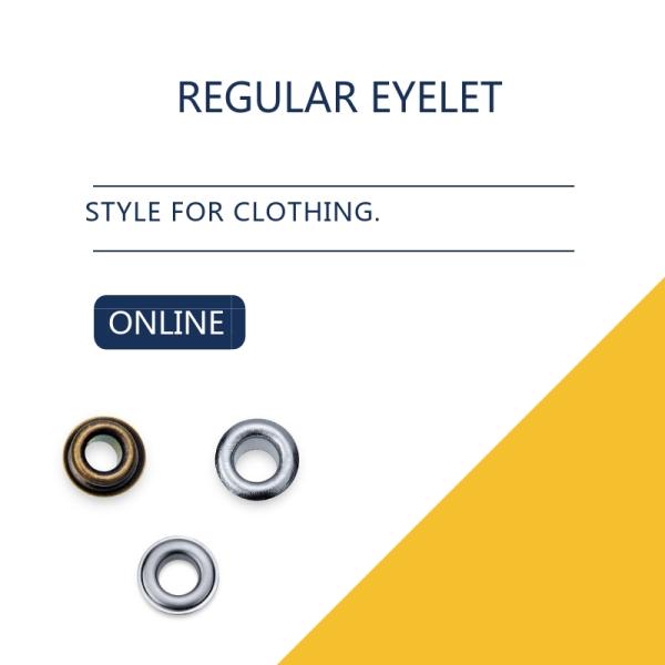 Custom Washer Flat Brass Eyelets Ring Type & Grommets Designs For Clothing