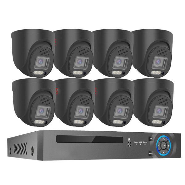 Customized 8 Channels Face Detection H.265 4K 8MP Wired POE IP Network Security Camera