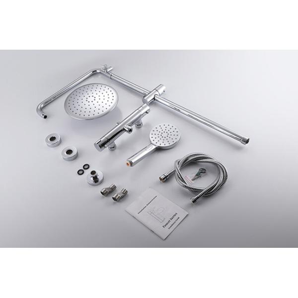 Bathroom Rain Mixer Shower Combo Set Temperature Control Rainfall Shower Unit