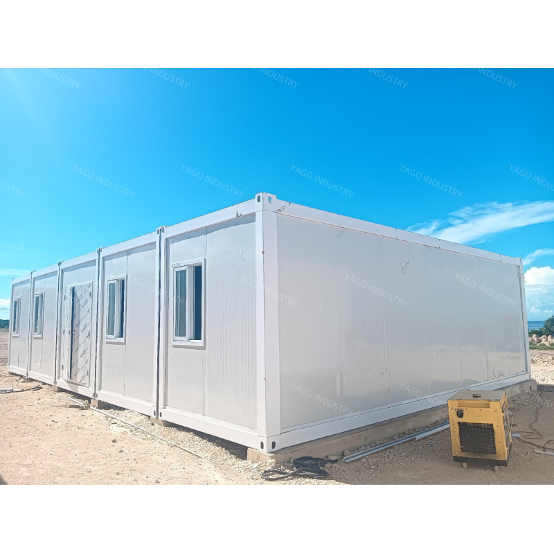 Pre-engineered modular camp components ready for rapid assembly