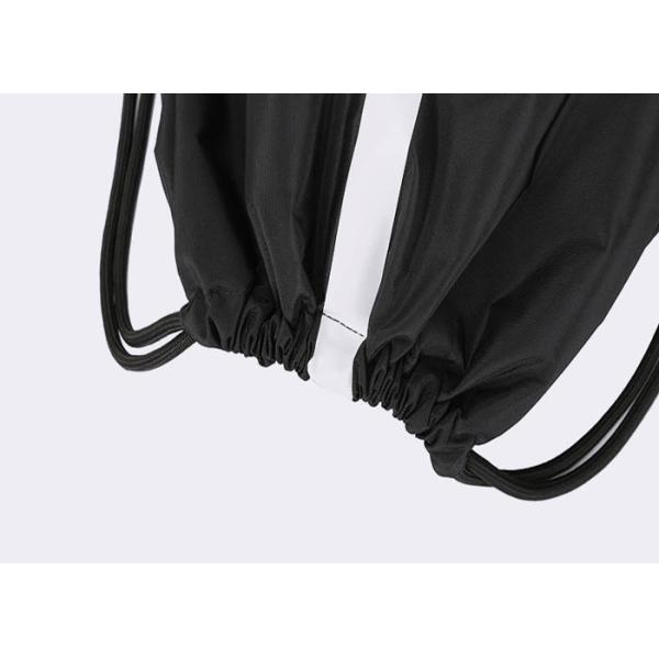 Shoulder Drawstring Bag , Sports Drawstring Backpack Bag With Zip Pocket