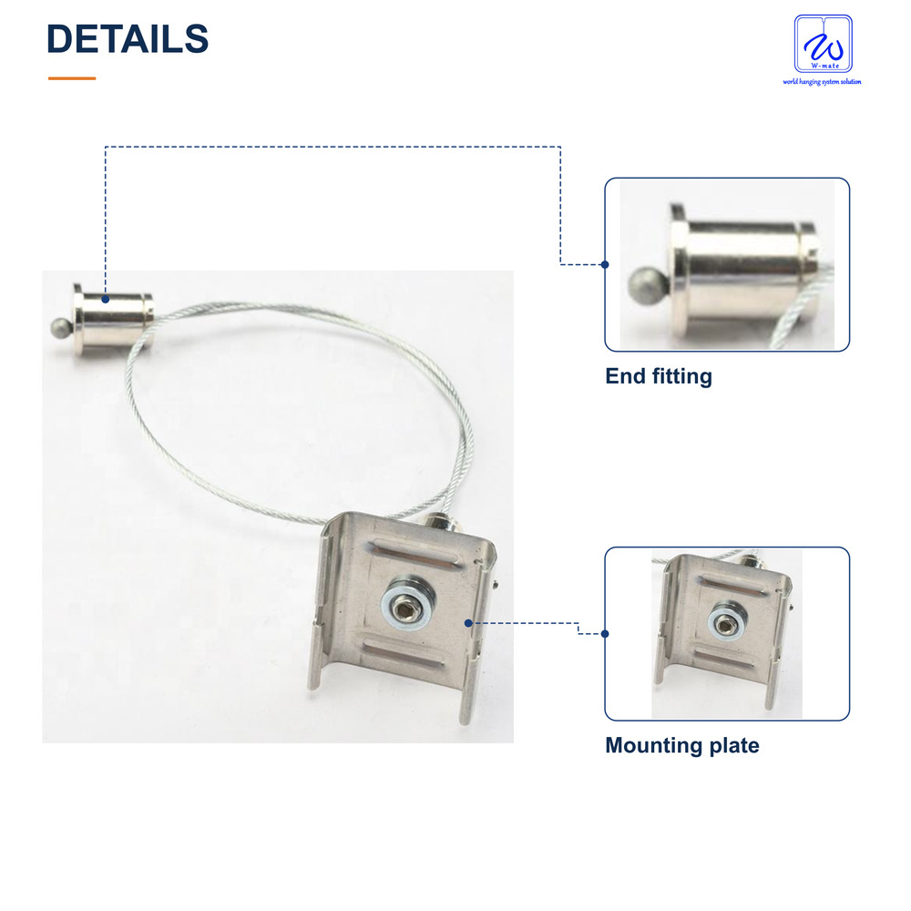 Cable Suspension Assembly with Formed Mounting Plate