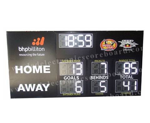 High Brightness Electronic Football Scoreboard Clock With Installation Brackets