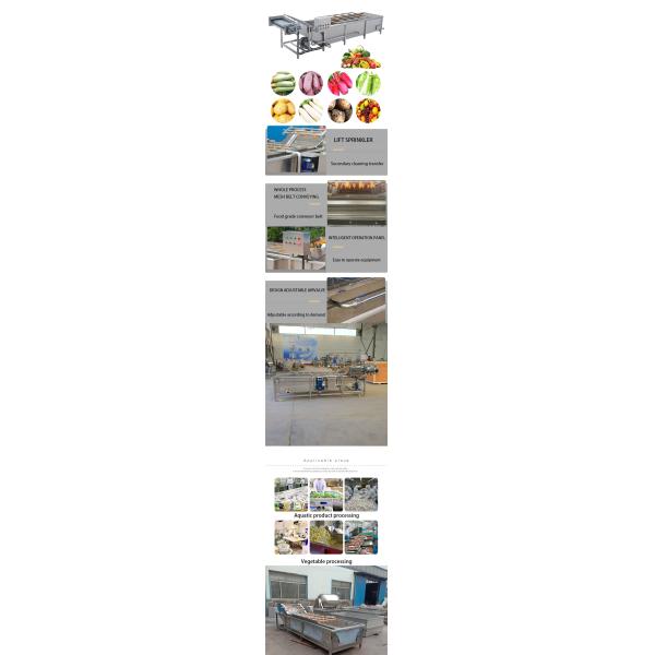 High Quality Fruit And Vegetable Washing Drying Line Fully Automatic Vegetable Washing Machine