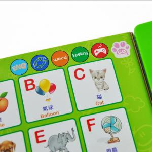 Quality 1.05 Pounds Alphabet Sound Book Custom ROHS Kids English Chinese Baby Toys Book for sale