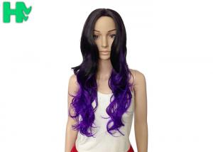 China Black Long Curly Synthetic Wigs For White Women 200 gram - 30 gram on sale
