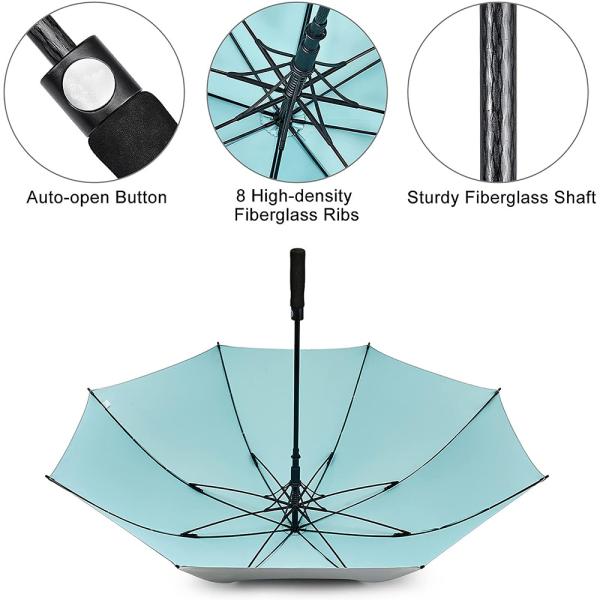 Travel Design Style Golf Umbrella with Automatic Windproof Function and Long Handle