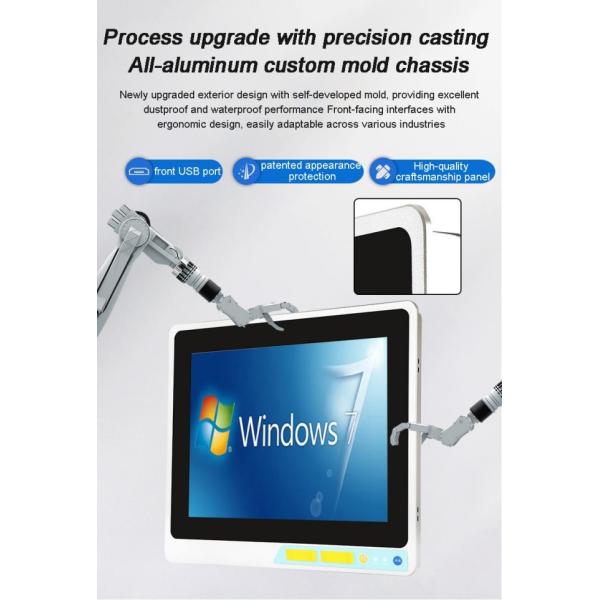 12.1 Inch Industrial IP65 Waterproof Hmi Linux Wins OS TouchScreen Computer Embedded Display