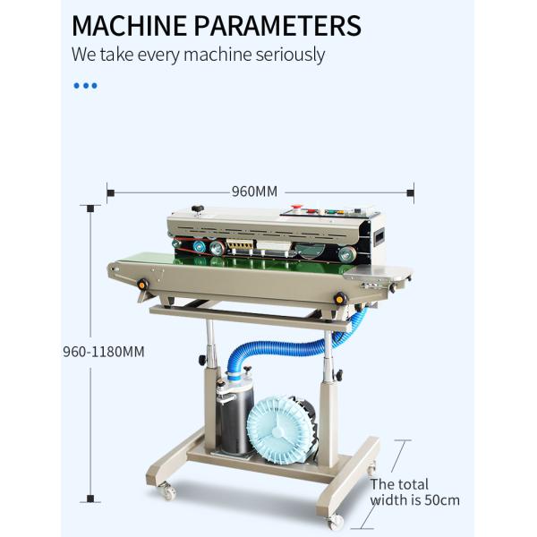 960*505* 960-1108MM Size Automatic Vacuum Sealing Machine with Nitrogen Gas Filling