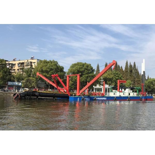Diesel Engine Dredger with Rotating Cutter Head Mobility Self-propelled Or Towed By A Tugboat