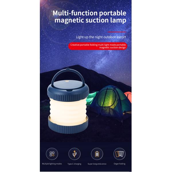 2022 New Portable Outdoor Multi-function Camping Tent Lights Rechargeable Waterproof Portable Emergency Lights
