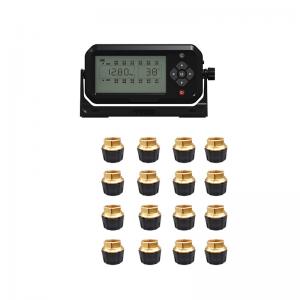 Quality 16 wheel OTR external sensors, repeaters, receivers tire pressure monitoring system for sale