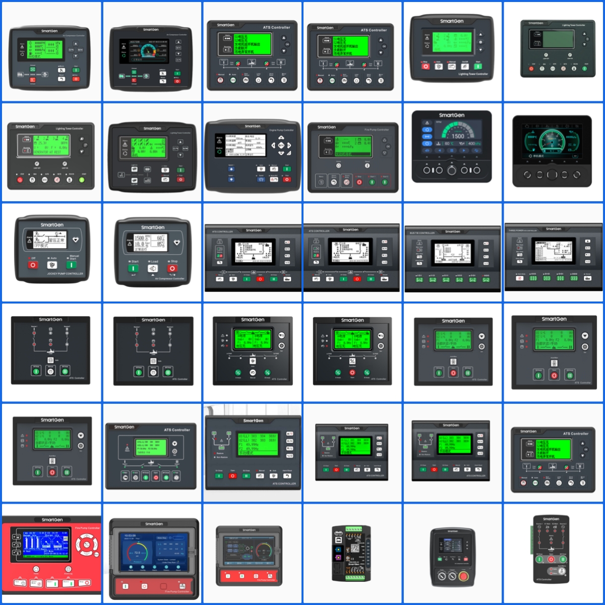 Original Brand New SmartGen Diesel-Driven Control Panel Air Compressor Controller with Plastic Components ACC7100A